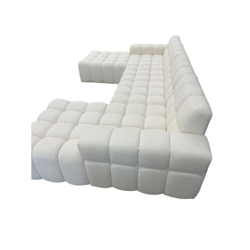 Narożnik BUBBLE w kształcie U Tkanina BOUCLE Manza